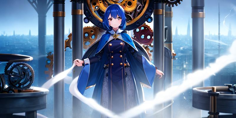 00244-3311980477-(Close-up_1.2), 1girl, solo, standing inside a fantasy clock tower, blue hair, white eyes, magician robes outfit, intricate back.png